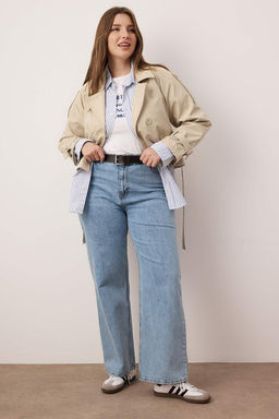 Tas Regular Buyuk Beden Trenckot TWOAW26BM00002