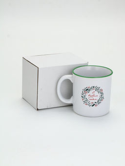 УЦЕНКА Кружка Новогодний венок, 340 мл