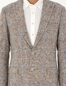 Светло-коричневая приталенная куртка - Cacharel фото 7