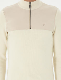 Бежевый зауженный свитер - Cacharel фото 6