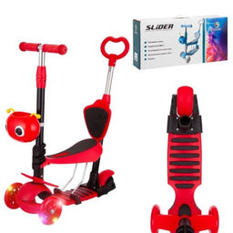 Самокат трехколесный с ручкой управления