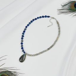 Колье из Лазурита и Лабрадора 42 см +