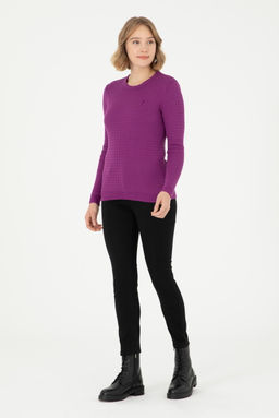 Женские черные брюки из плотной ткани