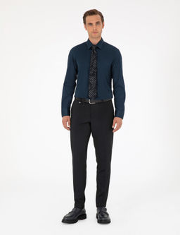 Lacivert Slim Fit Uzun Kollu Basic G_mlek - Pierre cardin фото 4