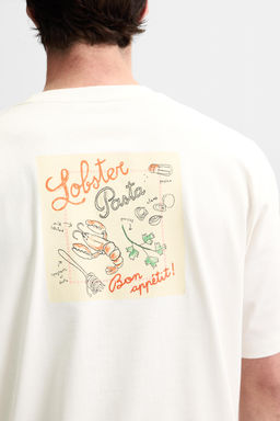 CONTRAST EMBROIDERY T-SHIRT - Zara фото 5
