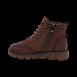 Ботинки из натуральной кожи SE10-2 коричневые