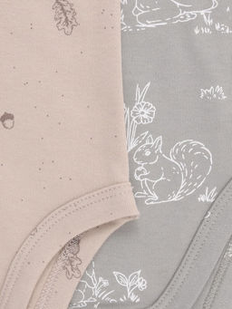 К 6540-2уп/оливковый Н081,тем.бежевый Н106 набор полукомбинезон (боди) яс