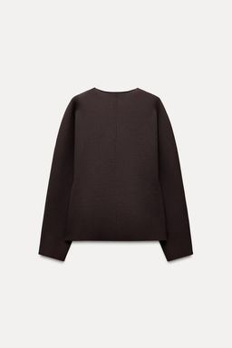 KNIT WRAP CARDIGAN - Zara фото 7