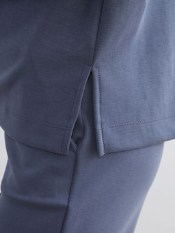 Oversize Modal Kar???ml? Kad?n Sweatshirt