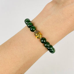 Браслет Будда из Нефрита 19 см