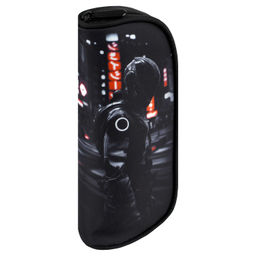 Пенал школьный Феникс+, арт.72109/ 24 ГОНЩИК В ШЛЕМЕ (без наполнения, 20,5х9х5,5 см, полиэстер, молн