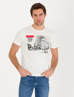 Белая облегающая футболка