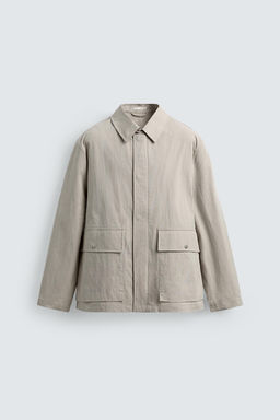 CAZADORA REGULAR FIT BOLSILLOS / Beige - Zara фото 7