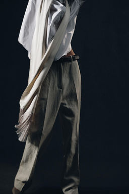 CAMISA PA?UELO FLECOS ZW COLLECTION / Blanco - Zara фото 7