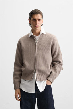ZIP-UP KNIT JACKET - Zara фото 2