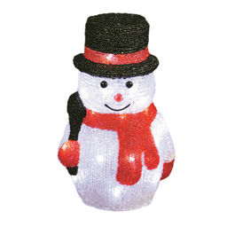 ULD-M1827-030/STA WHITE IP20 SNOWMAN-3 Фигура светодиодная Снеговик-3, 18*28см, 30 светодиодов. Белый свет. Провод прозрачный. TM Uniel
