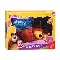 Контурный Макси-пазл 30 "Маша и Медведь" (Анимаккорд)
