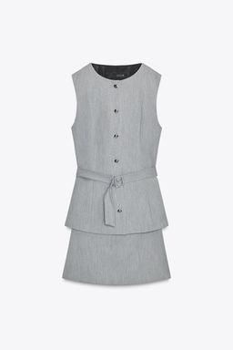 TWO-PIECE EFFECT CREPE DRESS - Zara фото 5