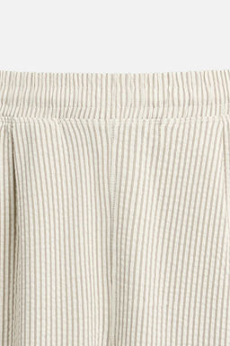 SEERSUCKER TROUSERS WITH PLEATS - Zara фото 9