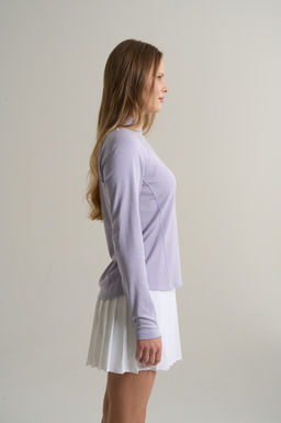 Лонгслив half-zip Фиолетовый ANTA RUNNING LS Tee