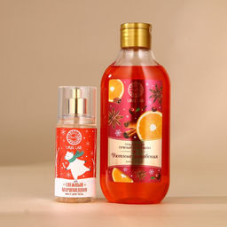 Новогодний подарочный набор косметики Уютные мгновения: гель для душа 300 мл и мист для тела 88 мл, URAL LAB