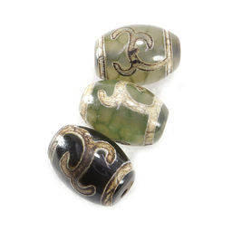 Бусина Дзи с ветвью дерева Бодхи уп-2шт символизирует здоровье и достижение цели уп-3шт