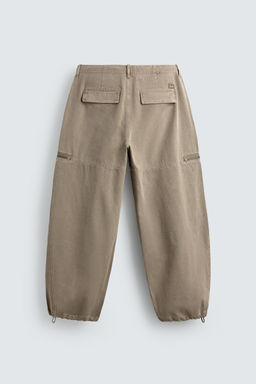 PARACHUTE CARGO TROUSERS - Zara фото 8