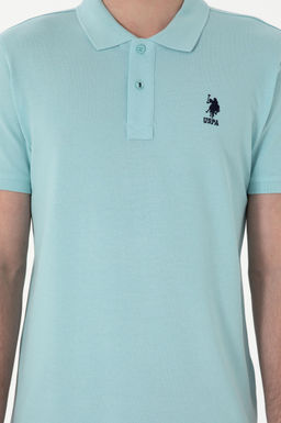 Erkek Slim Fit Polo Yaka A__k Mavi Basic Ti__rt Sepette S_rpriz _ndirim - U.s. polo assn фото 6