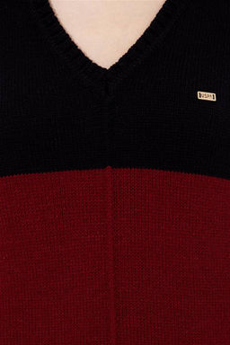 Женский темно-синий свитер с v-образным вырезом Неожиданная скидка в корзине - U.s. polo assn фото 6