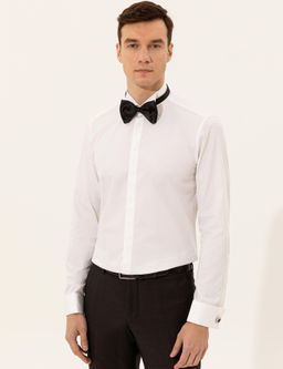 Beyaz Slim Fit Smokin G_mlek