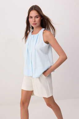 Beyaz Buzgu Detayl? Genis Kesim Gomlek TWOSS26GO00143 - Trendyolmilla фото 6