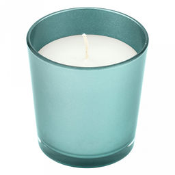 Свеча "Металлик" д7,8см, h9см, парафин, в стекле, дымчатый, время горения 39 часов (Россия)