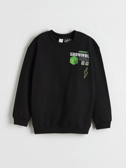 Minecraft Bask?l? Erkek ?ocuk Sweatshirt