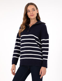Lacivert Comfort Fit Kazak