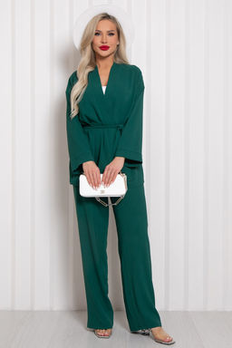 Костюм брючный Сингапур (зеленый) К11-89 - Николь фото 3
