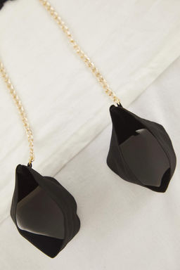 Siyah Micro Zincir Aksesuar Detayl? Tanga Orme Kulot THMAW26KU00049 - Trendyolmilla фото 3