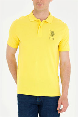 U. S. Polo Assn Мужская темно-желтая футболка с воротником-поло - U.s. polo assn фото 13