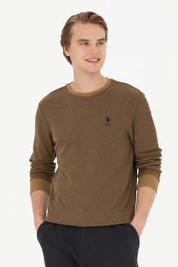 U. S. Polo Assn / Мужской свитшот светло-хаки - U.s. polo assn фото 8