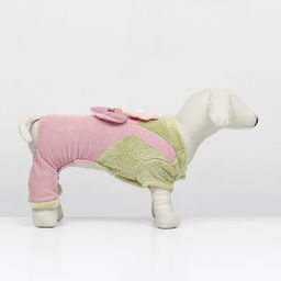 Комбинезон Love, размер М (ДС 30 см, ОГ 40 см, ОШ 30 см), зелёный/розовый - Simaland фото 2