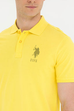U. S. Polo Assn Мужская темно-желтая футболка с воротником-поло - U.s. polo assn фото 7