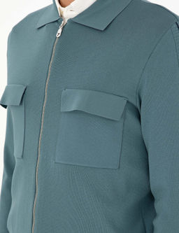 Мятный трикотажный кардиган стандартного кроя - Cacharel фото 7