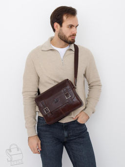 Портфель мужской кожаный 6997-1Z coffee Zinimsk