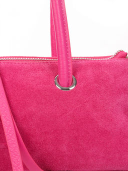 LACCOMA сумка АУ4311Ф-фуксия натуральная замша фото 3