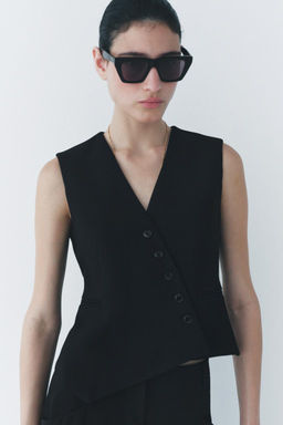 ZW COLLECTION ASYMMETRIC WAISTCOAT - Zara фото 25