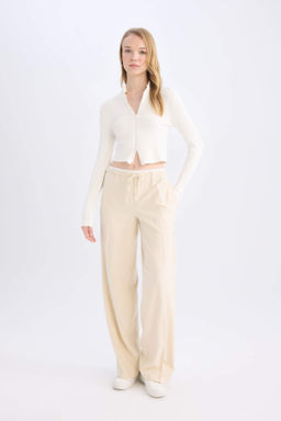 Wide Leg Normal Bel Genis Cepli Pensli Bol Paca Pantolon - Defacto фото 2