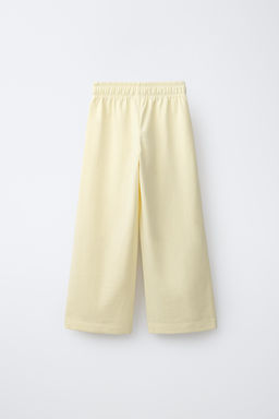 PANTAL?N FELPA HEAVY JERSEY WIDE LEG / Amarillo - Zara фото 2