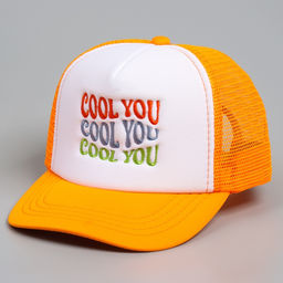Кепка детская с сеткой COOL YOU, оранжевая, р-р 5254, 57 лет