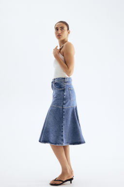 Falda denim con vuelo - H&m фото 5