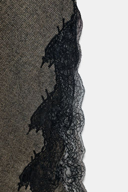 ZW COLLECTION LIMITED EDITION LACE WOOL DRESS - Zara фото 12