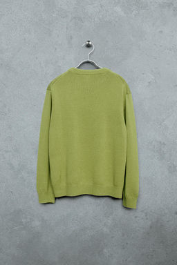 STORIESZ - JERSEY PUNTO CON ALGOD?N Y LINO / Verde - Zara фото 2